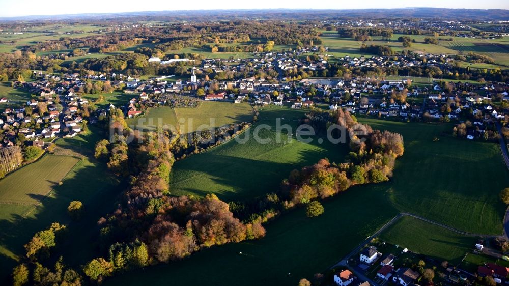 Buchholz von oben - Ansicht des Ortes Buchholz, Westerwald im Bundesland Rheinland-Pfalz, Deutschland