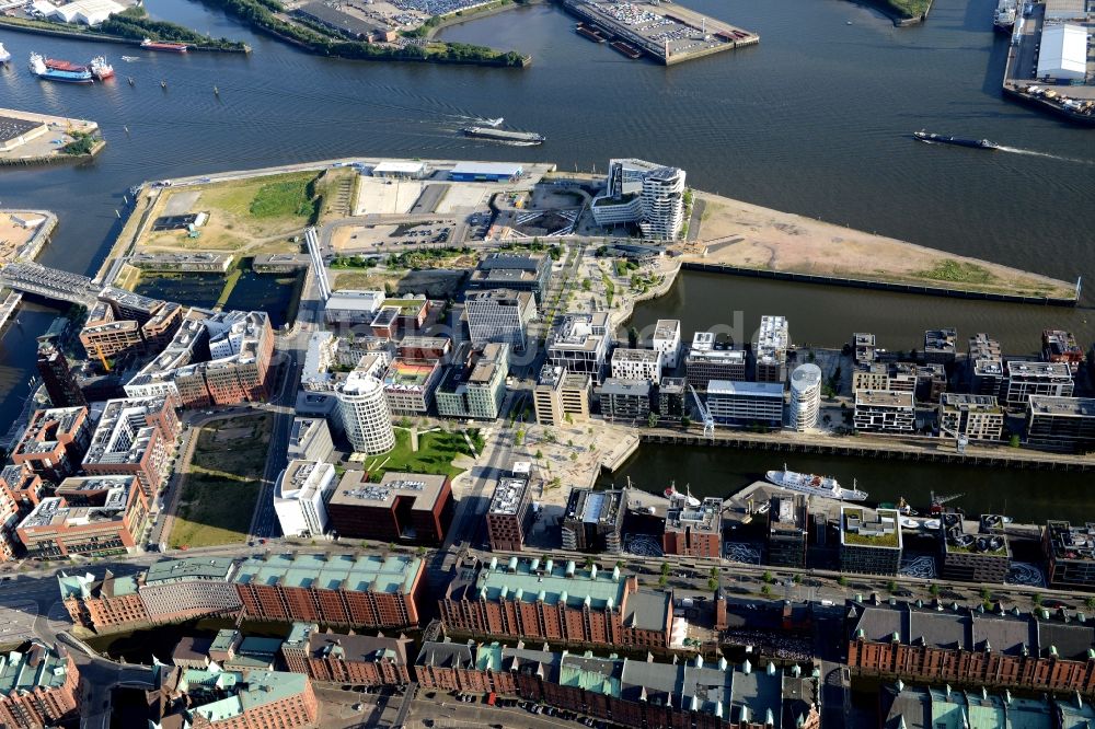 Luftbild Hamburg - Ansicht des Stadtteils Speicherstadt in Hamburg