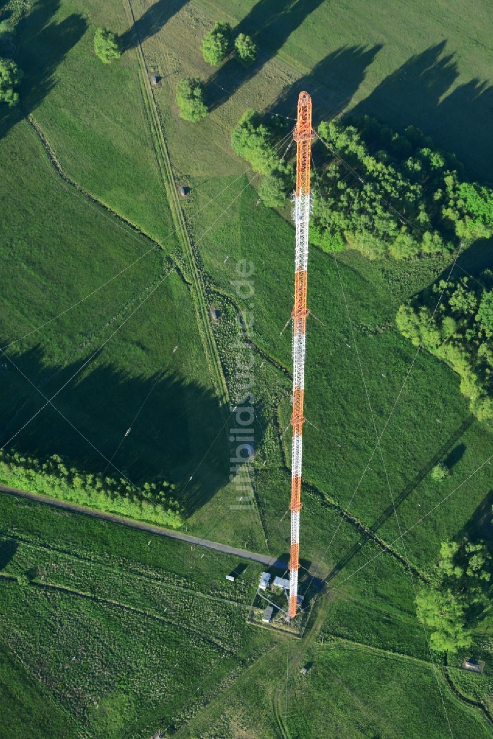 Zehlendorf, Oranienburg von oben - Antennen- Sendeturm und Funkmast bei Zehlendorf, Oranienburg im Bundesland Brandenburg