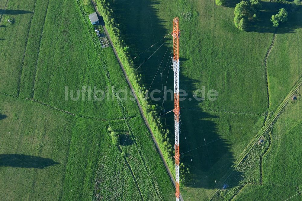 Luftbild Zehlendorf, Oranienburg - Antennen- Sendeturm und Funkmast bei Zehlendorf, Oranienburg im Bundesland Brandenburg