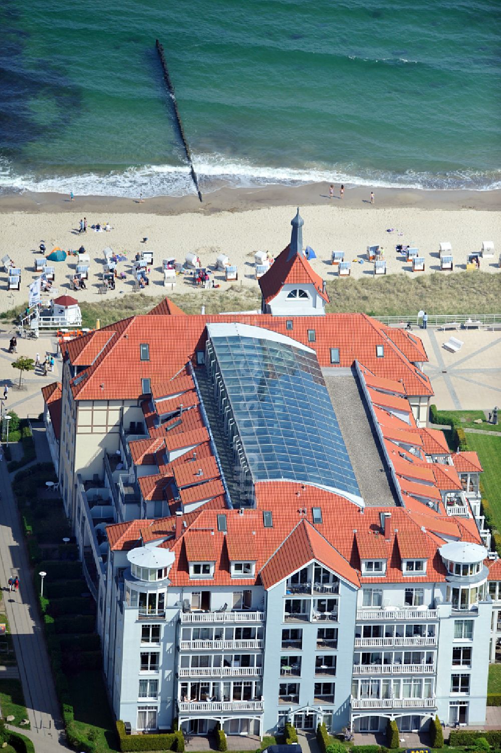 Luftaufnahme Ostseebad Kühlungsborn - Apartment- Wohnanlage Meeresblick in Ostseebad Kühlungsborn im Bundesland Mecklenburg-Vorpommern, Deutschland