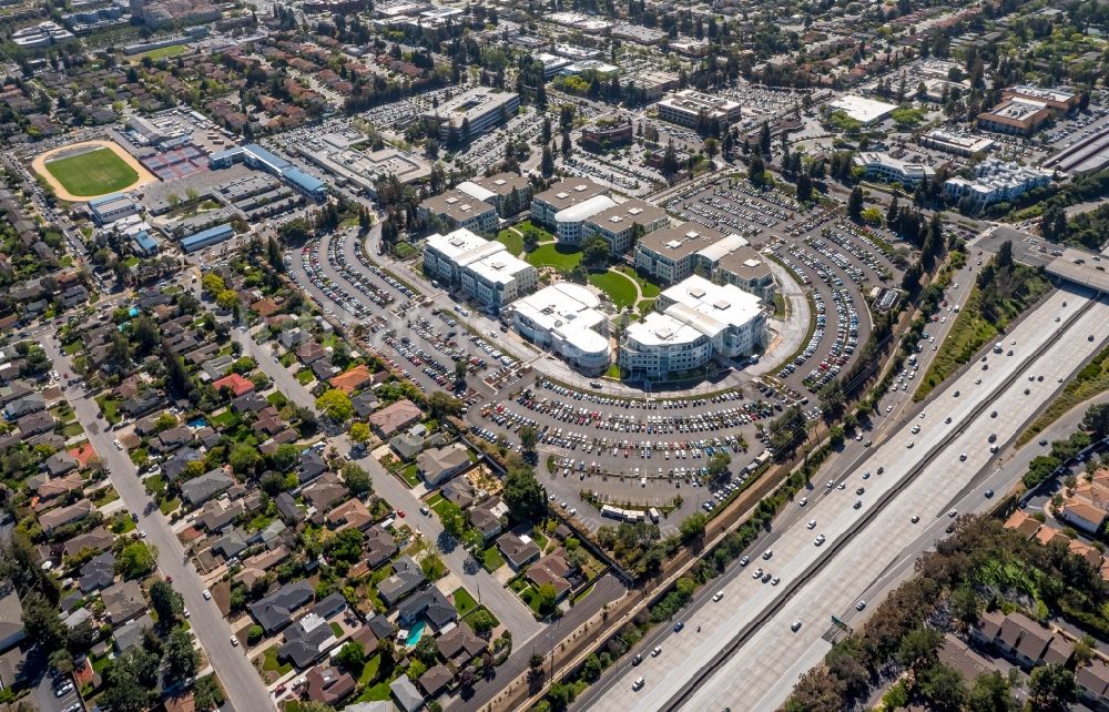 Cupertino aus der Vogelperspektive: Apple Campus am Infinite Loop in Cupertino in USA