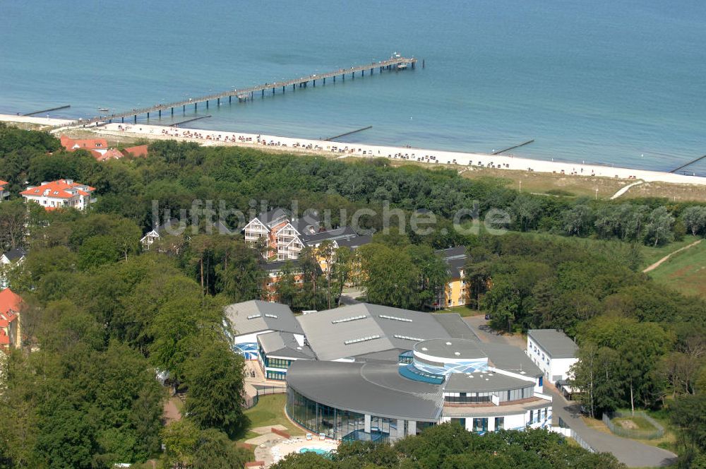 Luftbild Graal-Müritz - Aquadrom mit Seebrücke in Graal-Müritz