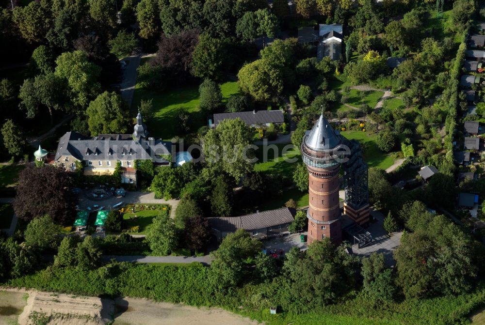 Luftaufnahme Mühlheim Ruhr - Aquariusturm in Mülheim an der Ruhr im Bundesland Nordrhein-Westfalen