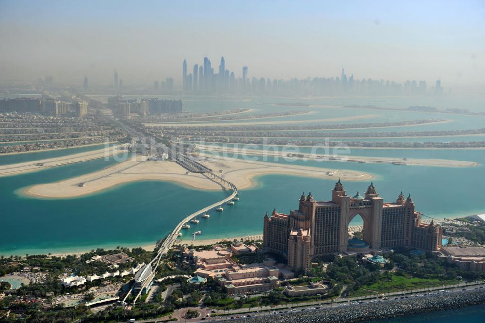 Luftbild DUBAI / DUBAYY - Aquaventure Wasserpark auf der Palmeninsel am Hotel Atlantis in Dubai