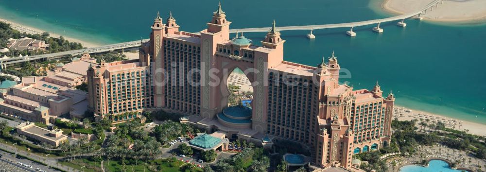 Luftbild DUBAI / DUBAYY - Aquaventure Wasserpark auf der Palmeninsel am Hotel Atlantis in Dubai