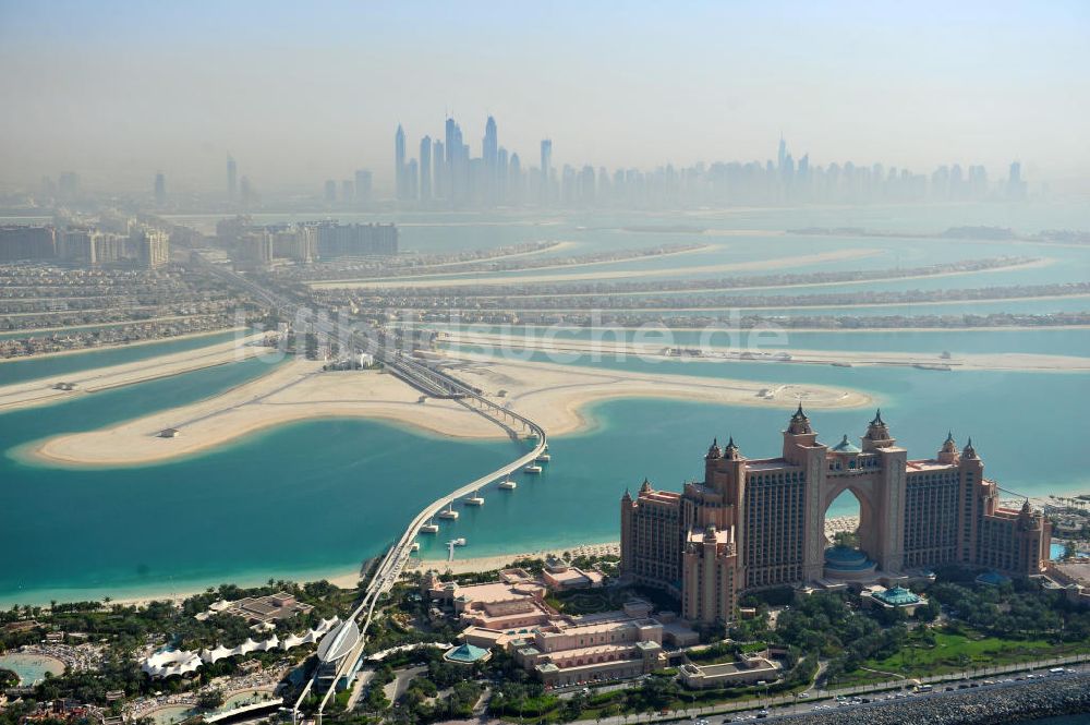 Luftbild DUBAI / DUBAYY - Aquaventure Wasserpark auf der Palmeninsel am Hotel Atlantis in Dubai