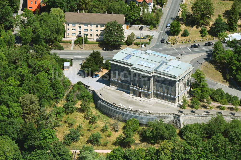 Luftaufnahme Weimar - Archiv- Gebäude Goethe- und Schiller-Archiv in Weimar im Bundesland Thüringen, Deutschland