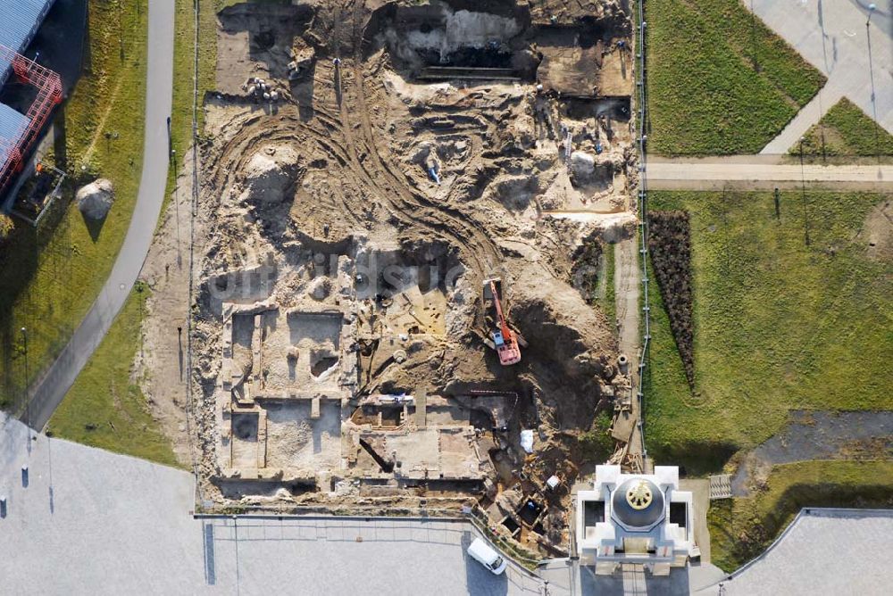 Potsdam aus der Vogelperspektive: archäologische Grabungen am ehemaligen Potsdamer Stadtschloss