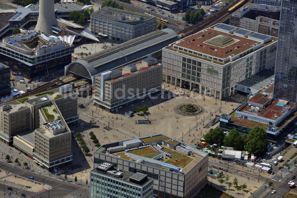 Berlin Mitte von oben - Areal des Alexanderplatz in Berlin-Mitte