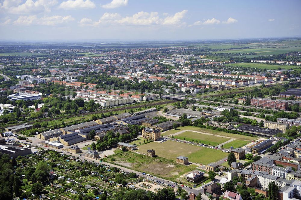 Luftbild Magdeburg - Areal alter Schlachthof