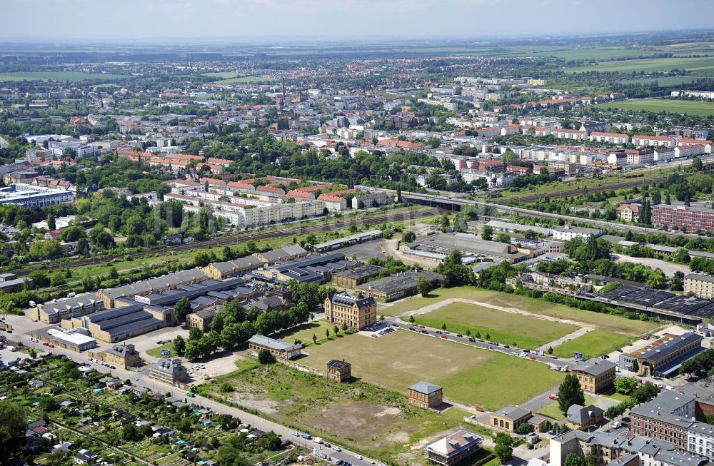 Luftaufnahme Magdeburg - Areal alter Schlachthof