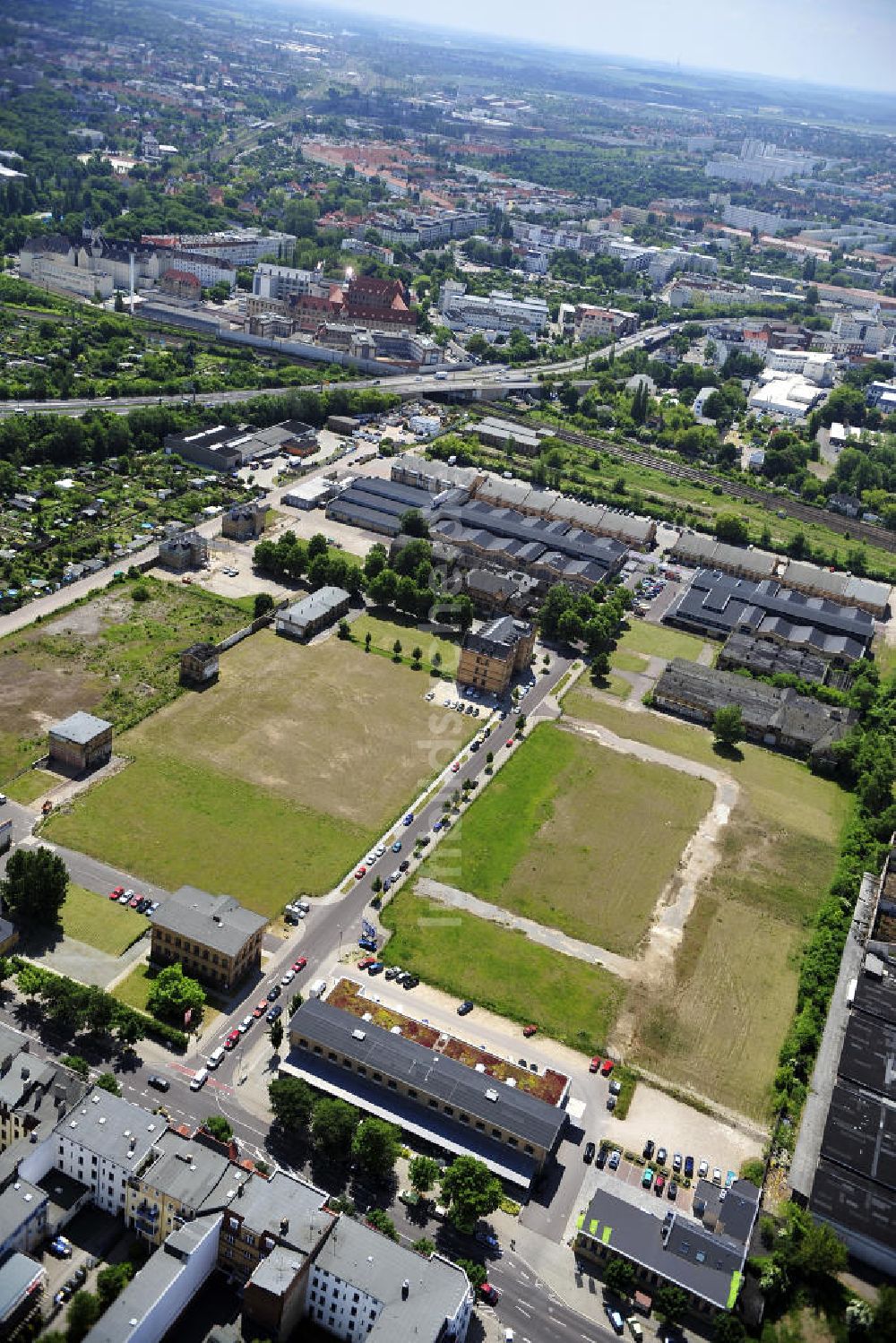 Luftbild Magdeburg - Areal alter Schlachthof