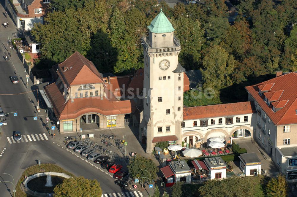 Luftbild Berlin - Frohnau - Areal am S-Bahnhof Berlin - Frohnau