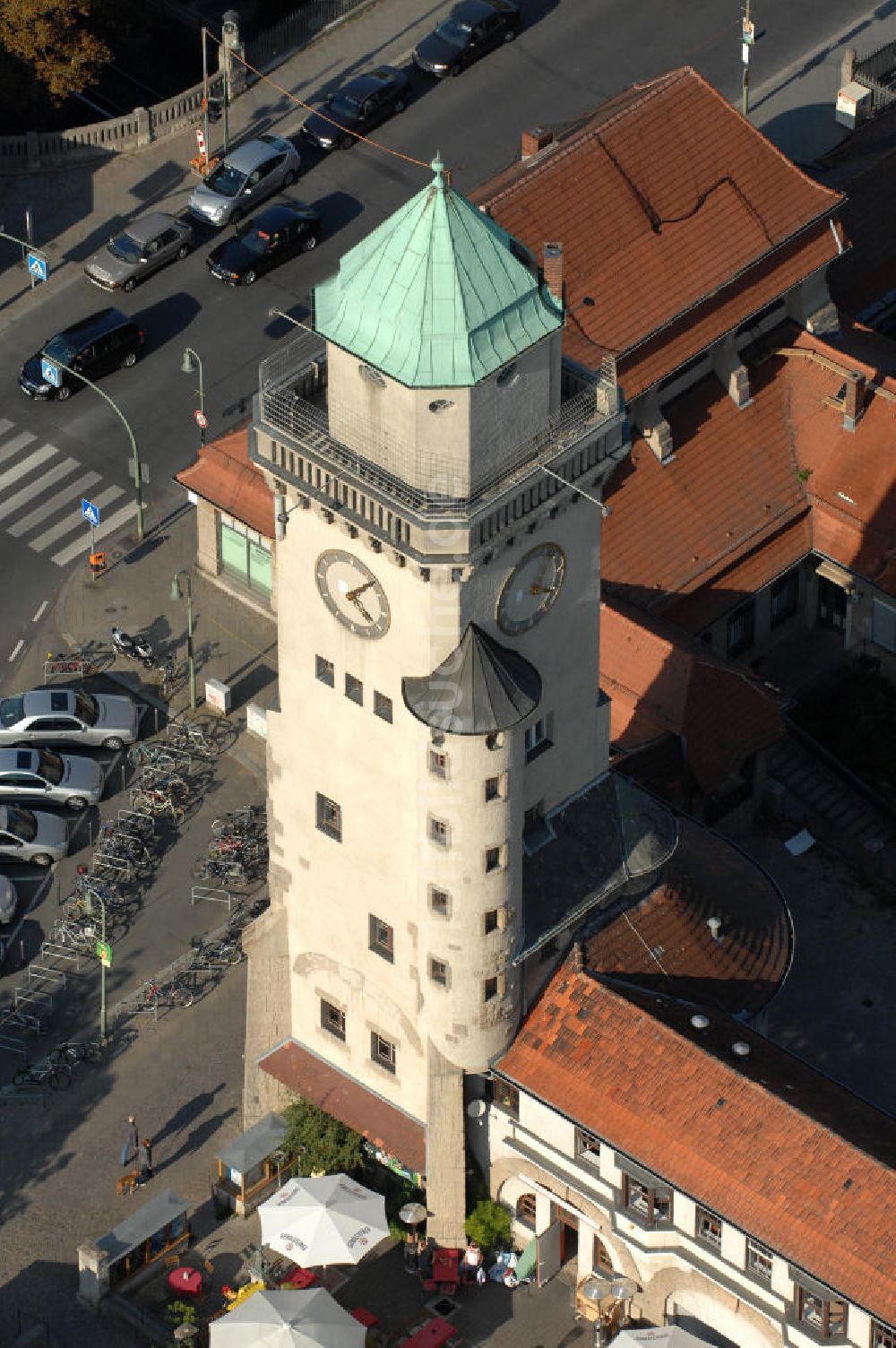 Luftaufnahme Berlin - Frohnau - Areal am S-Bahnhof Berlin - Frohnau