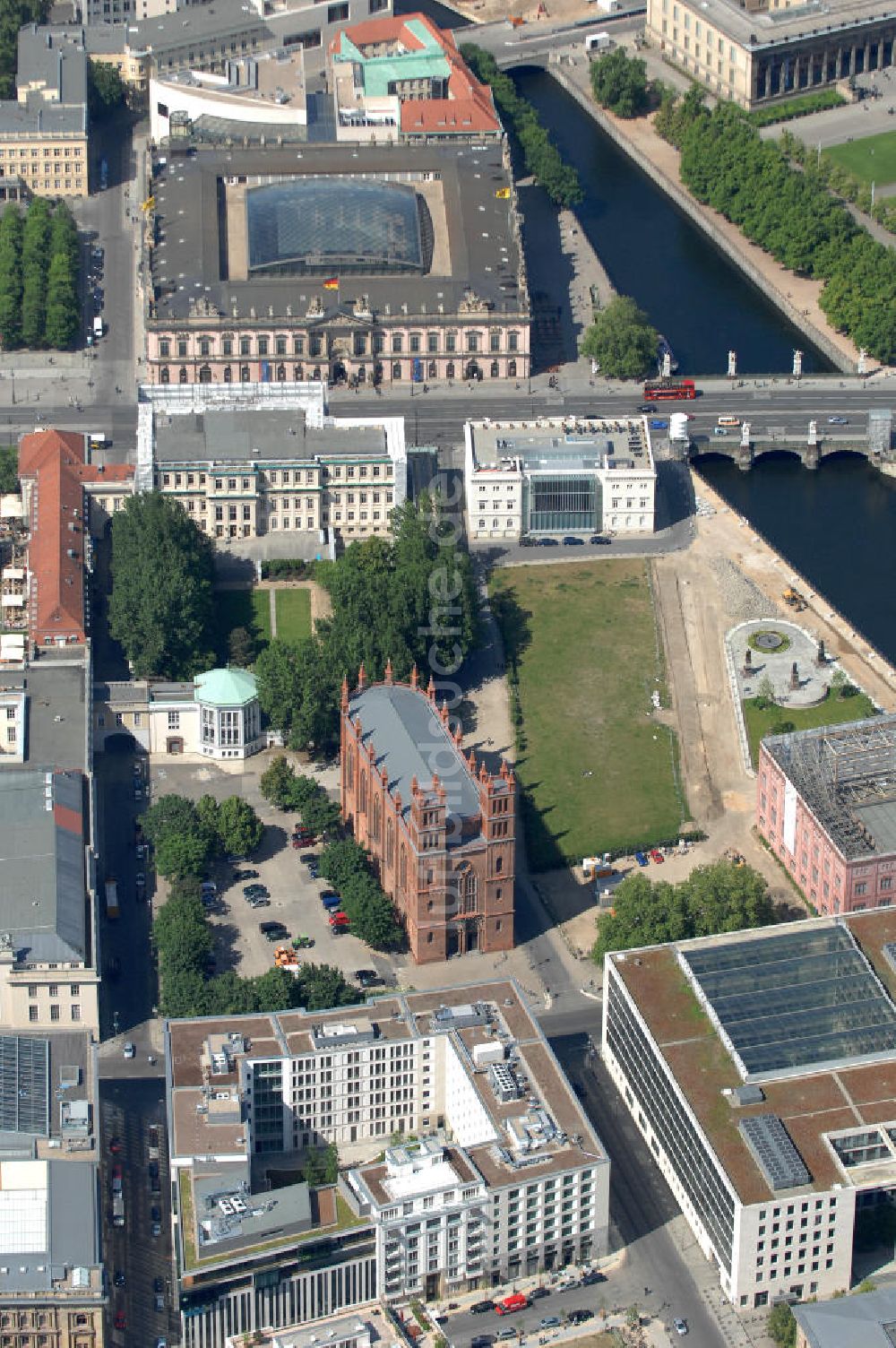 Luftaufnahme Berlin - Areal der Berliner Bauakademie