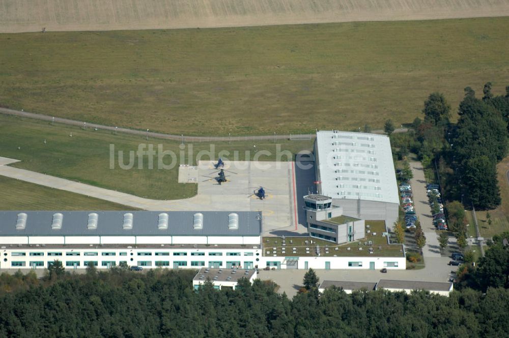 Ahrensfelde aus der Vogelperspektive: Areal der Bundespolizei-Fliegerstaffel Blumberg bei Ahrensfelde