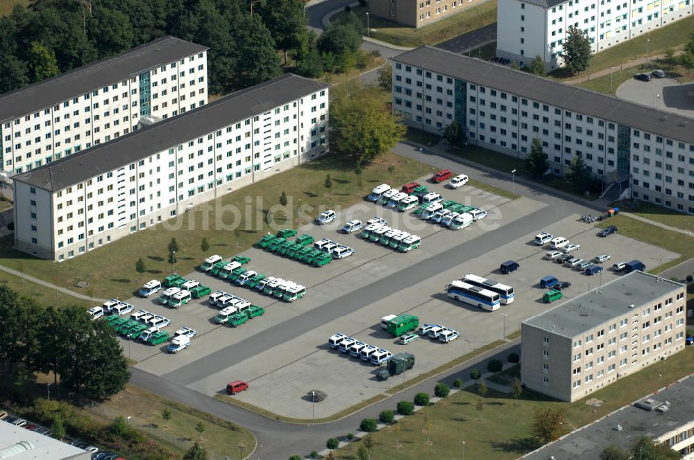 Luftbild Ahrensfelde - Areal der Bundespolizei-Fliegerstaffel Blumberg bei Ahrensfelde