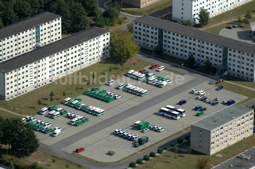 Luftaufnahme Ahrensfelde - Areal der Bundespolizei-Fliegerstaffel Blumberg bei Ahrensfelde