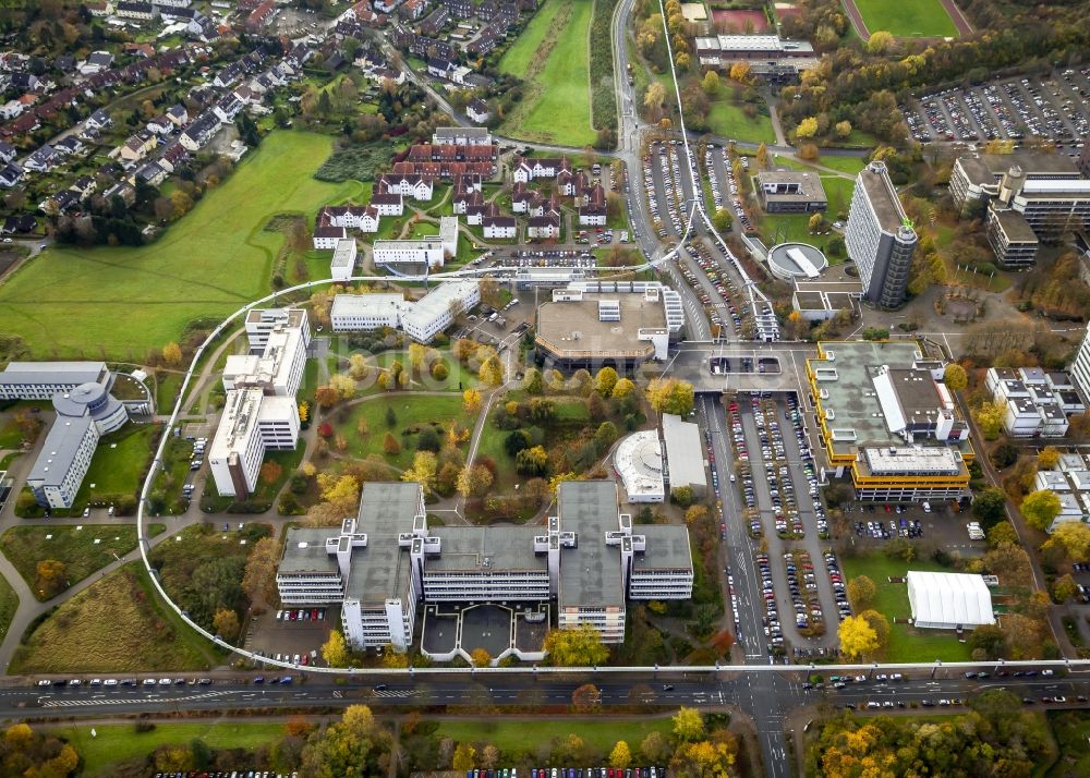 Luftaufnahme Dortmund - Areal des Campus der Universität Dortmund im Bundesland Nordrhein-Westfalen