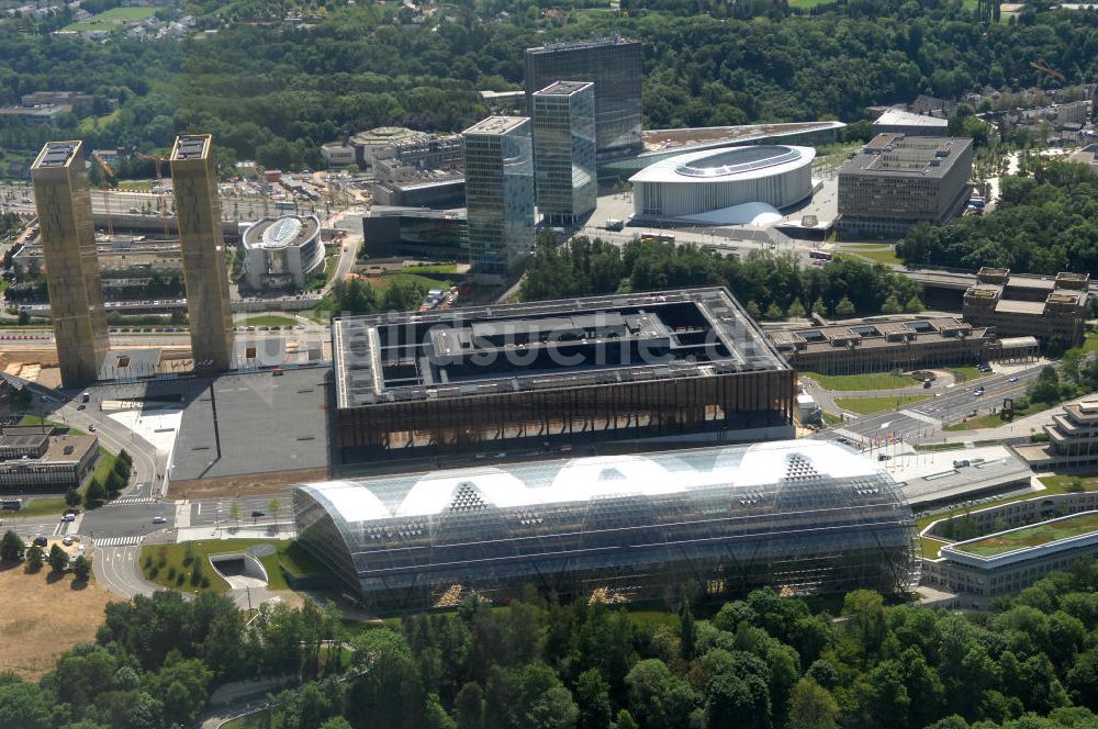 Luftbild Luxemburg - Areal des Europäischen Gerichtshof im Europaviertel in Luxemburg