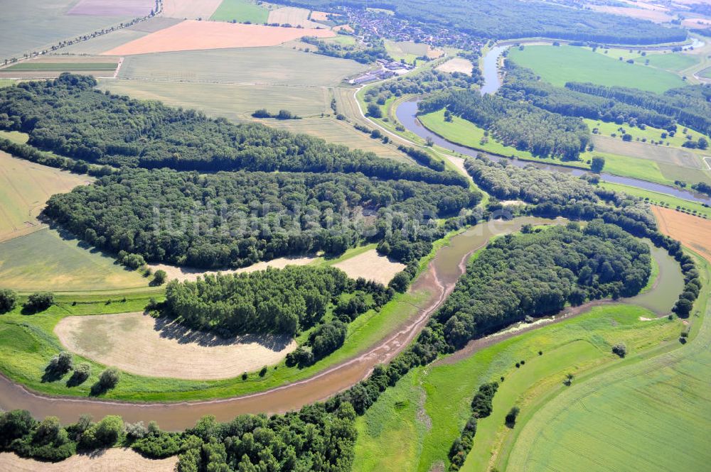 Luftbild Tornitz - Areal des geplanten Saalekanales bei Tornitz