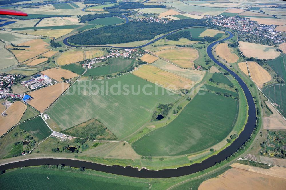 Luftbild Tornitz - Areal des geplanten Saalekanales bei Tornitz