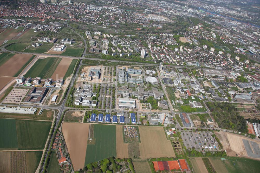 Luftbild Mainz - Areal der Johannes-Gutenberg-Universität Mainz