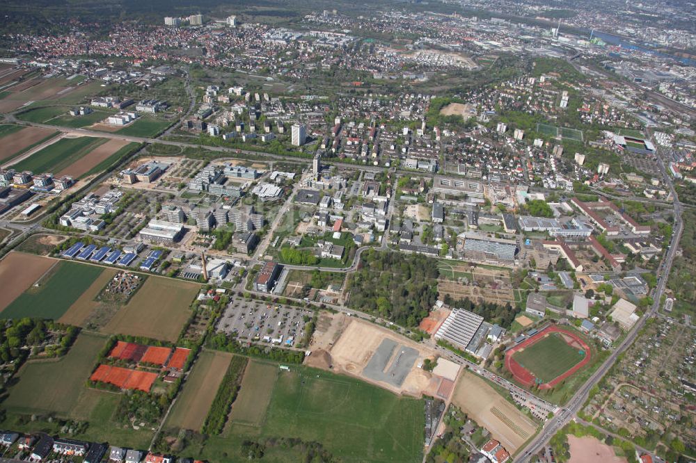 Luftaufnahme Mainz - Areal der Johannes-Gutenberg-Universität Mainz