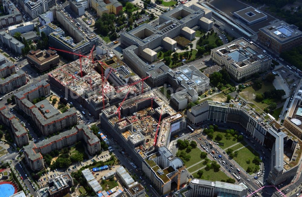 Berlin aus der Vogelperspektive: Areal am Leipziger Platz in Berlin - Mitte