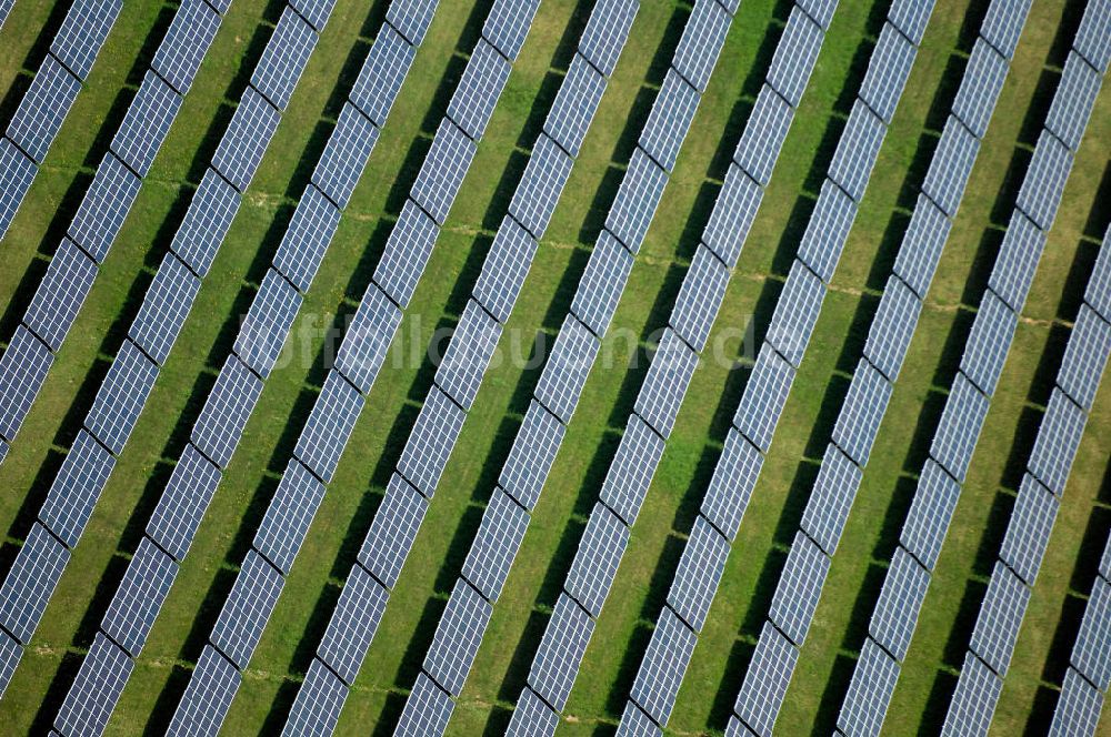 Luftaufnahme Waldpolenz / Rote Jahne - Areal des neuen Solarparkes Rote Jahne in Sachsen