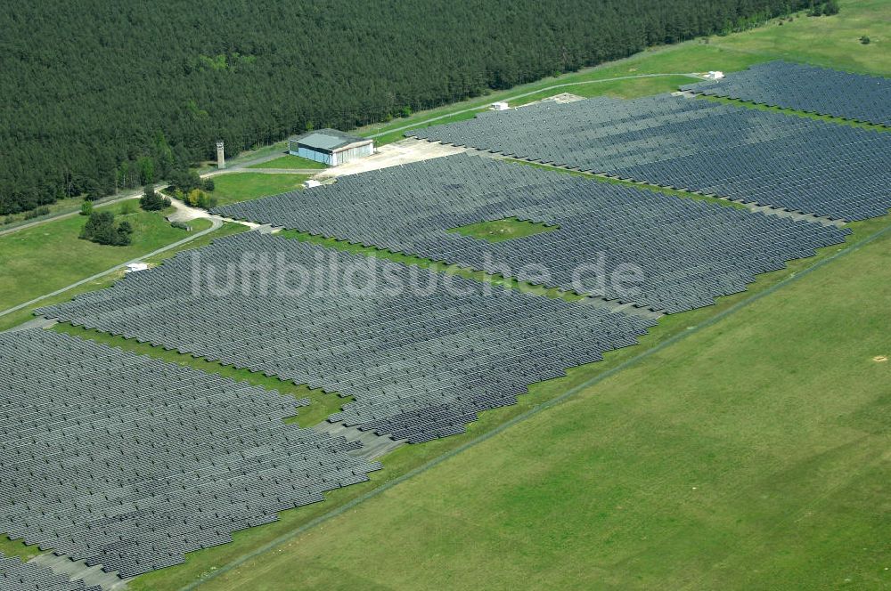 Luftbild Waldpolenz / Rote Jahne - Areal des neuen Solarparkes Rote Jahne in Sachsen