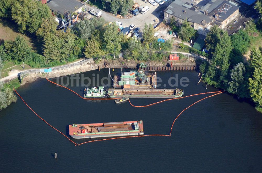 Luftbild Berlin Lichtenberg - Areal Rummelsburger Ufer in Berlin Lichtenberg