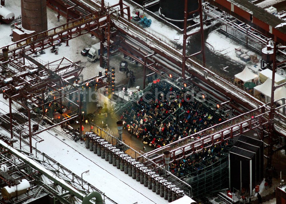 Luftaufnahme Essen - Areal der Zeche Zollverein zum Auftakt der Eröffnung der Ruhr2010