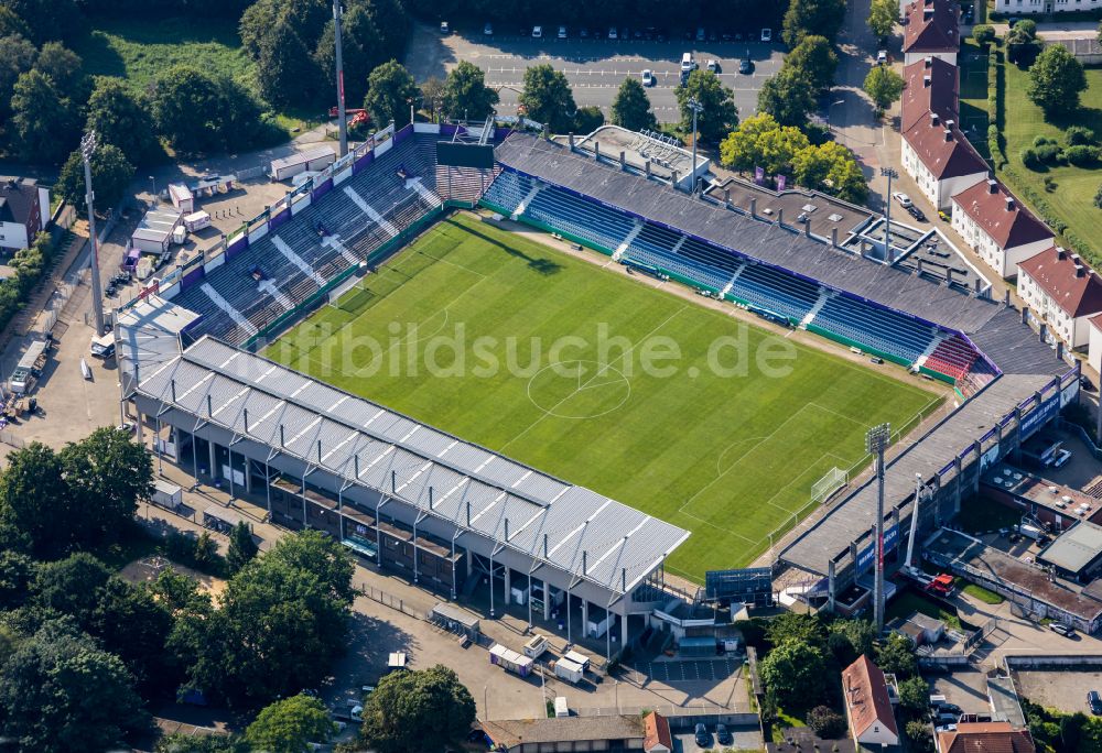 Luftbild Osnabrück - Arena Stadion an der Bremer Brücke im Ortsteil Schinkel in Osnabrück im Bundesland Niedersachsen, Deutschland