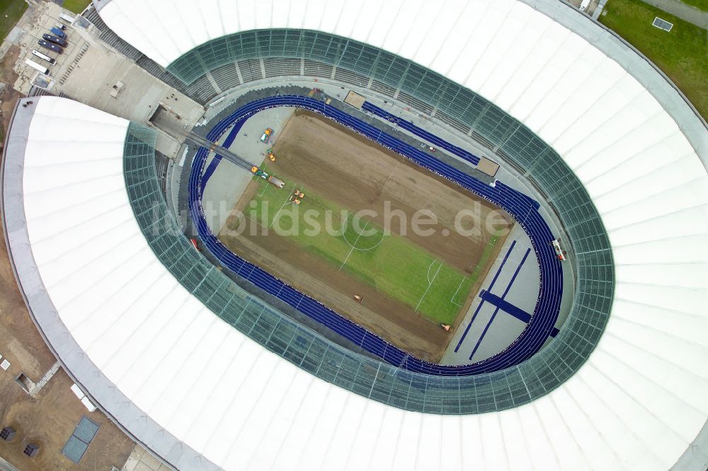 Luftbild Berlin - Arena des Stadion Olympiastadion in Berlin