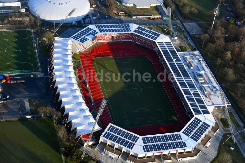 Luftaufnahme Erfurt - Arena des Stadion Steigerwaldstadion in Erfurt im Bundesland Thüringen