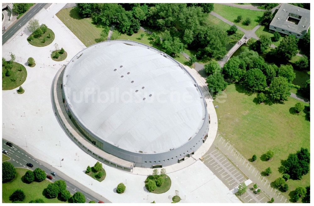 Braunschweig aus der Vogelperspektive: Arena Volkswagen Halle Braunschweig am Europaplatz in Braunschweig im Bundesland Niedersachsen, Deutschland