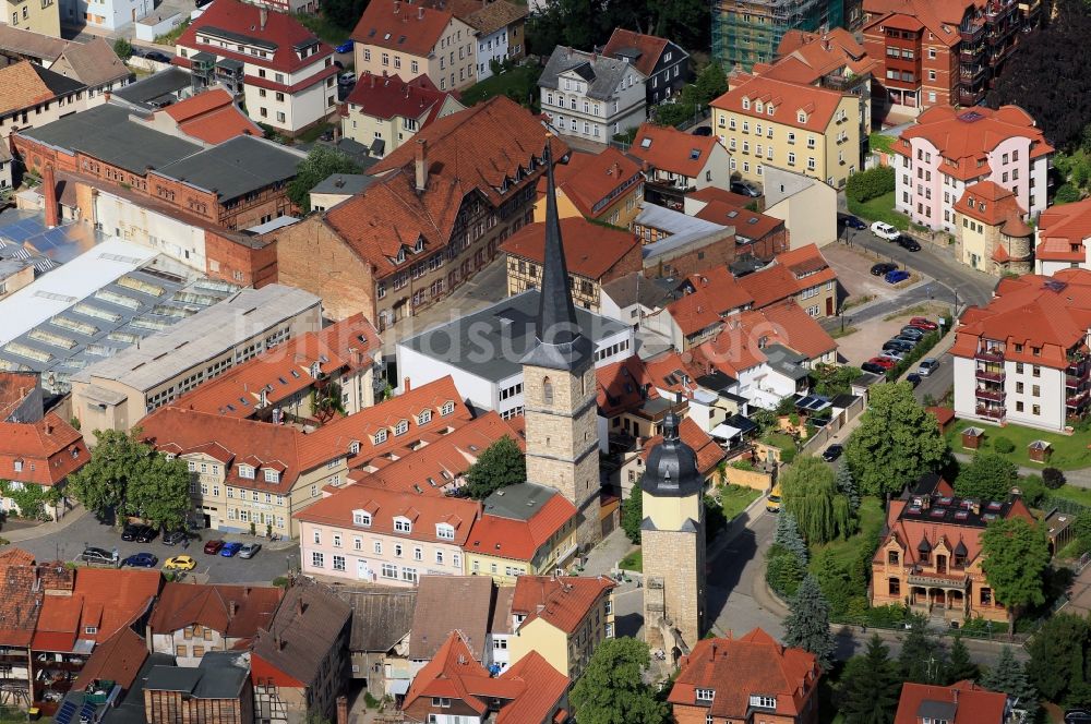 Arnstadt von oben - Arnstadt im Bundesland Thüringen