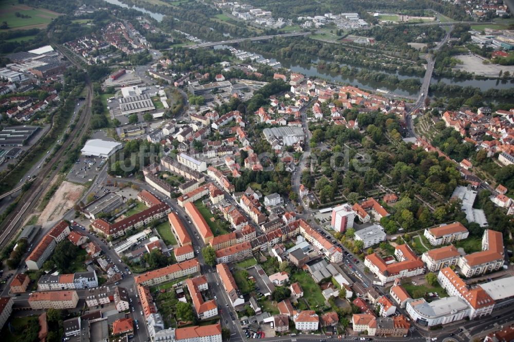 Aschaffenburg von oben - Aschaffenburg-Schweinheim im Bundesland Bayern