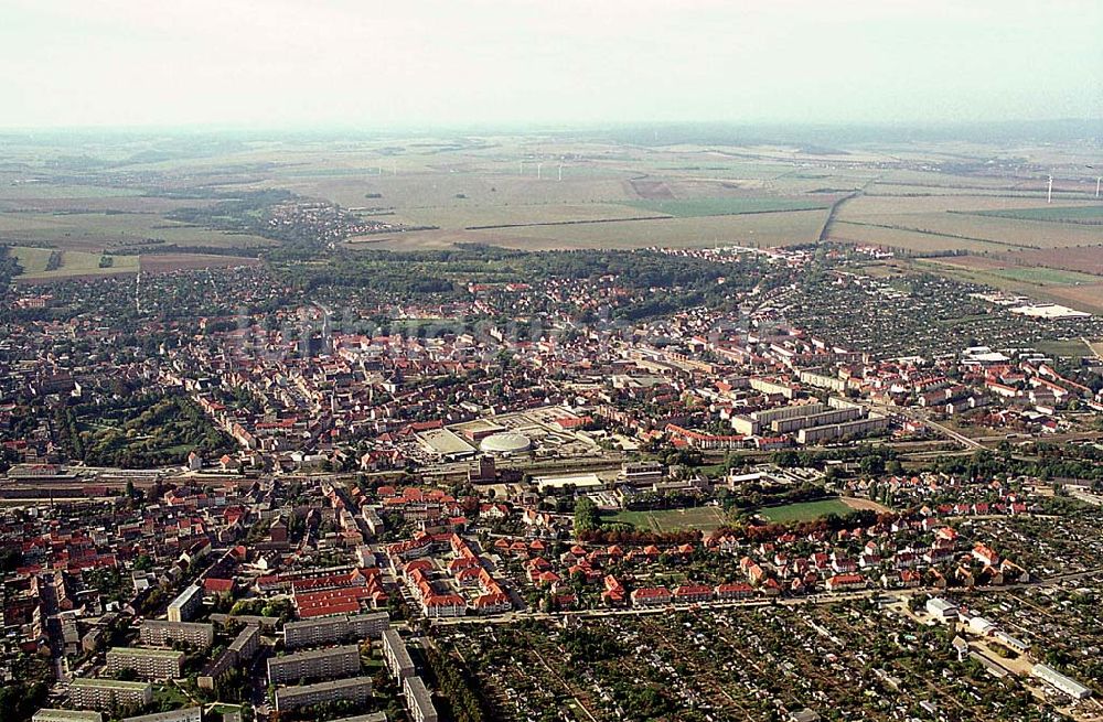 Aschersleben/ Sachsen-Anhalt von oben - Aschersleben/ Sachsen-Anhalt Stadtzentrum