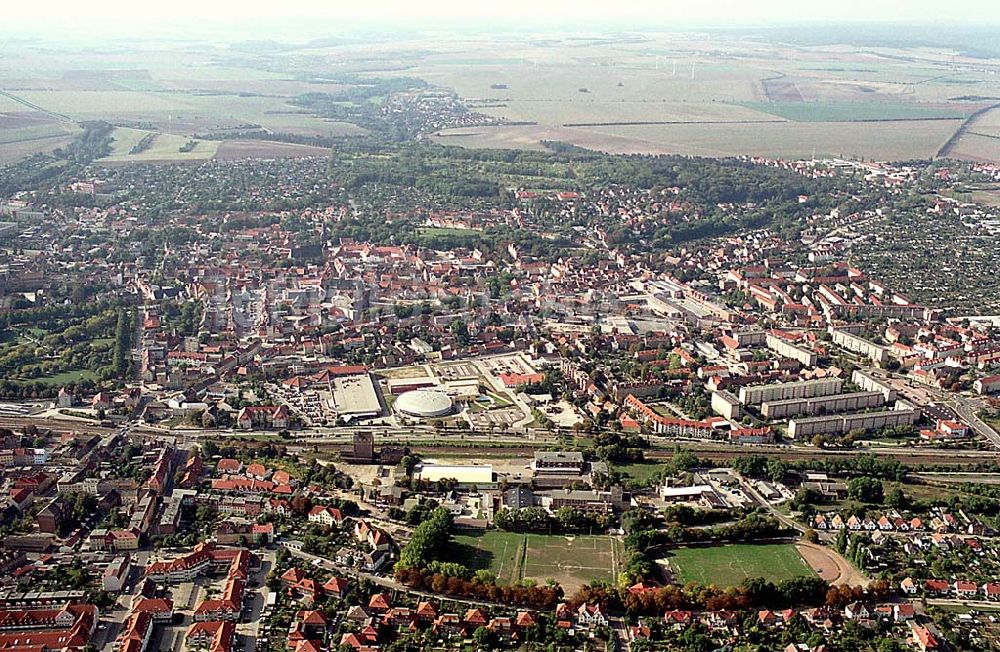 Aschersleben/ Sachsen-Anhalt aus der Vogelperspektive: Aschersleben/ Sachsen-Anhalt Stadtzentrum