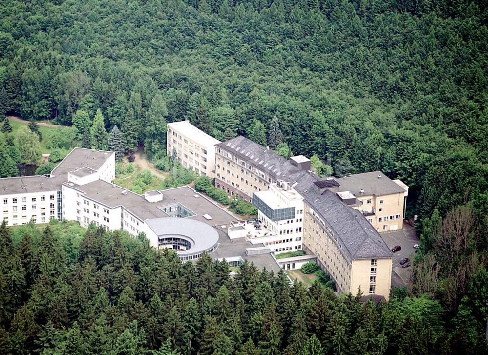 Seesen aus der Vogelperspektive: Asklepios Kliniken Schildautal gegliedert in ein Akuthaus und eine Klinik für Neurologische Rehabilitation