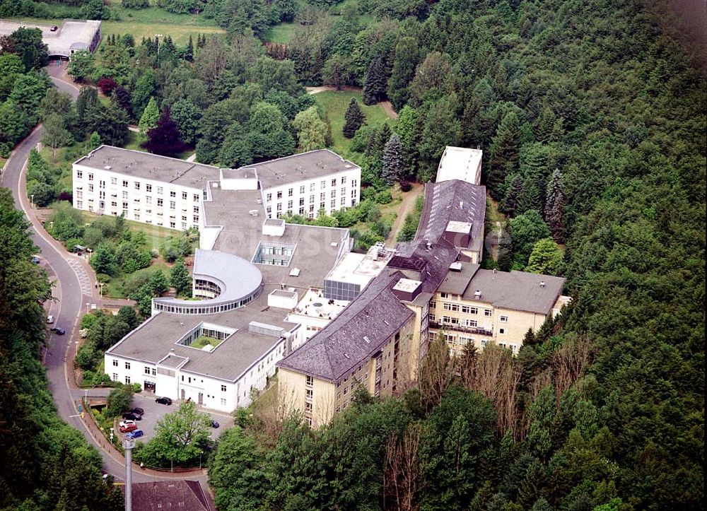 Seesen von oben - Asklepios Kliniken Schildautal gegliedert in ein Akuthaus und eine Klinik für Neurologische Rehabilitation