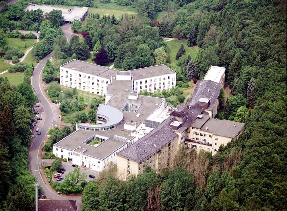 Seesen aus der Vogelperspektive: Asklepios Kliniken Schildautal gegliedert in ein Akuthaus und eine Klinik für Neurologische Rehabilitation