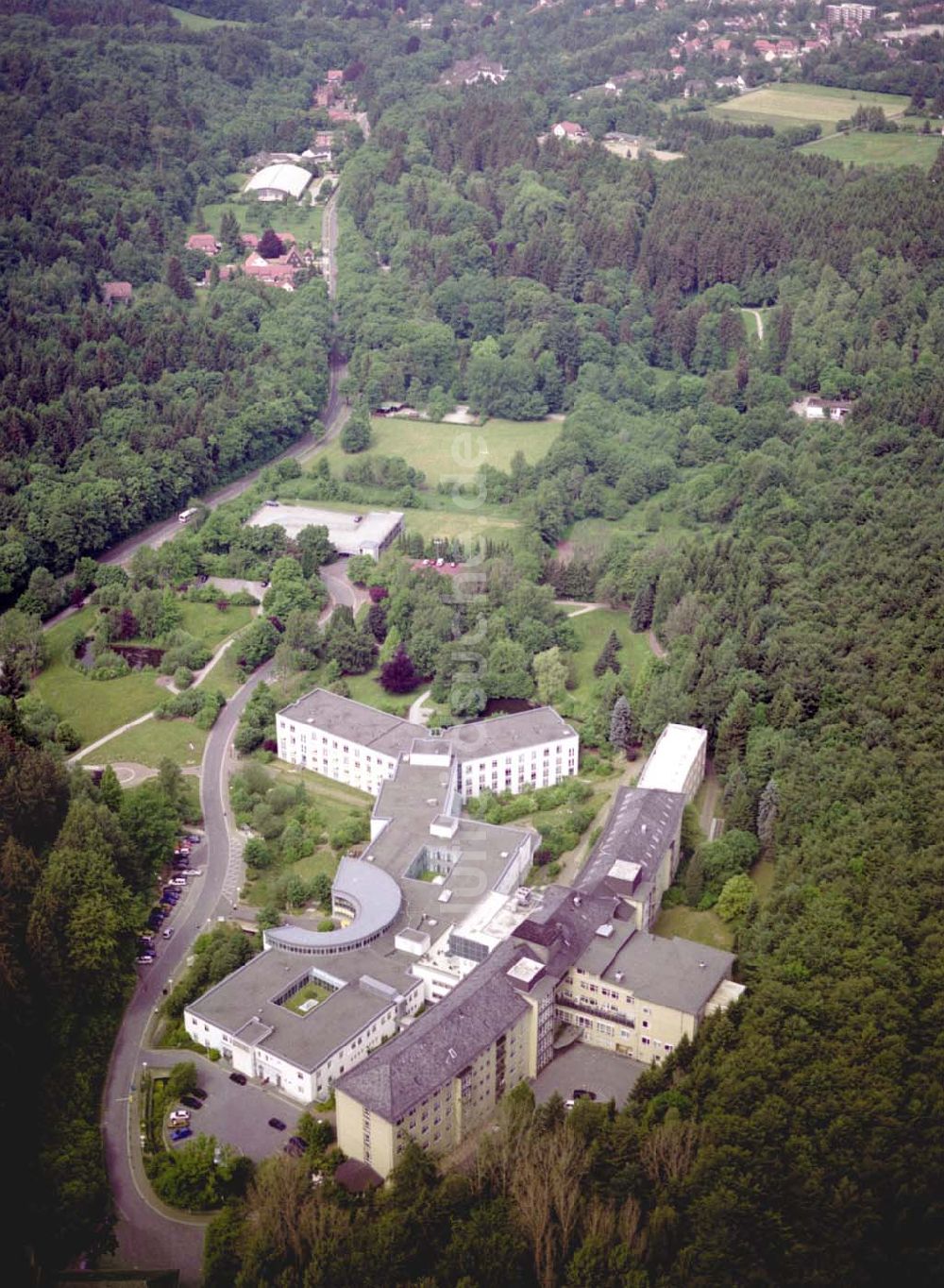 Luftaufnahme Seesen - Asklepios Kliniken Schildautal gegliedert in ein Akuthaus und eine Klinik für Neurologische Rehabilitation