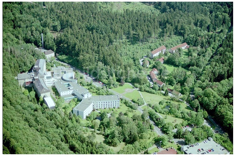 Schildautal von oben - Asklepios Kliniken Schildautal gegliedert in ein Akuthaus und eine Klinik für Neurologische Rehabilitation