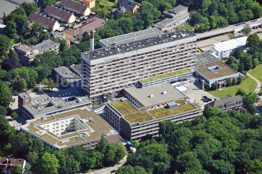 Hamburg von oben - Asklepios Klinikum in Hamburg - Wandsbeck