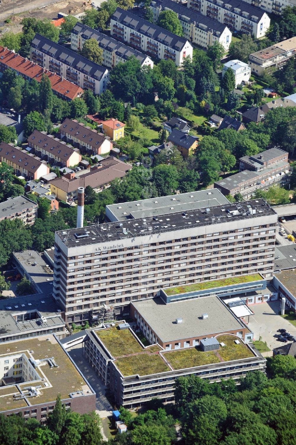 Luftbild Hamburg - Asklepios Klinikum in Hamburg - Wandsbeck