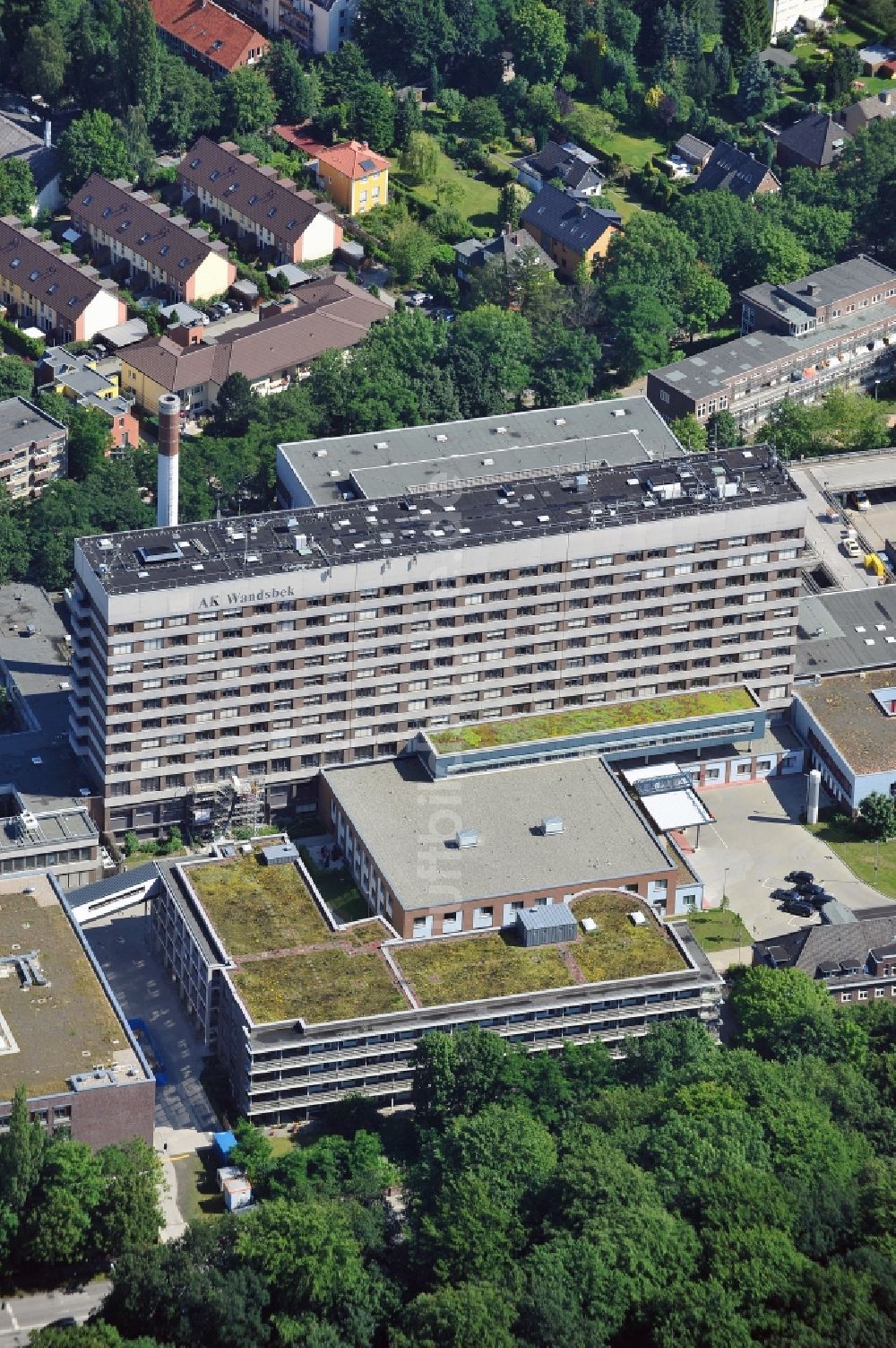 Luftaufnahme Hamburg - Asklepios Klinikum in Hamburg - Wandsbeck